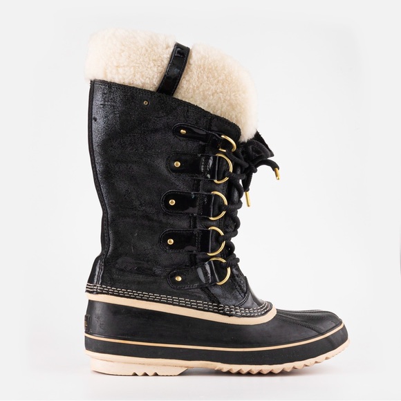 Sorel Joan of Arctic Holiday leather shearling boots Women’s size 11 - Picture 2 of 15